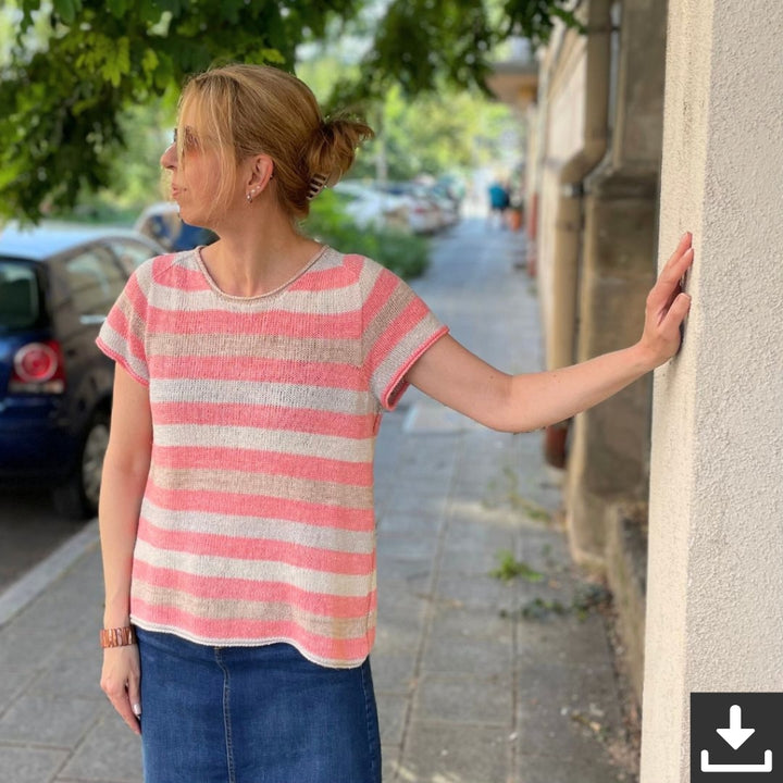 Christina Körber-Reith Tammi Tee Shirt Strickanleitung - Christina Körber-Reith (PDF) Lieblingsgarn