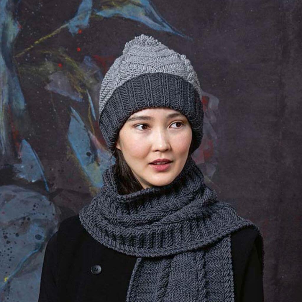 Lang Yarns Strukturmuster Mütze Strickanleitung - Lang Yarns (PDF) Lieblingsgarn