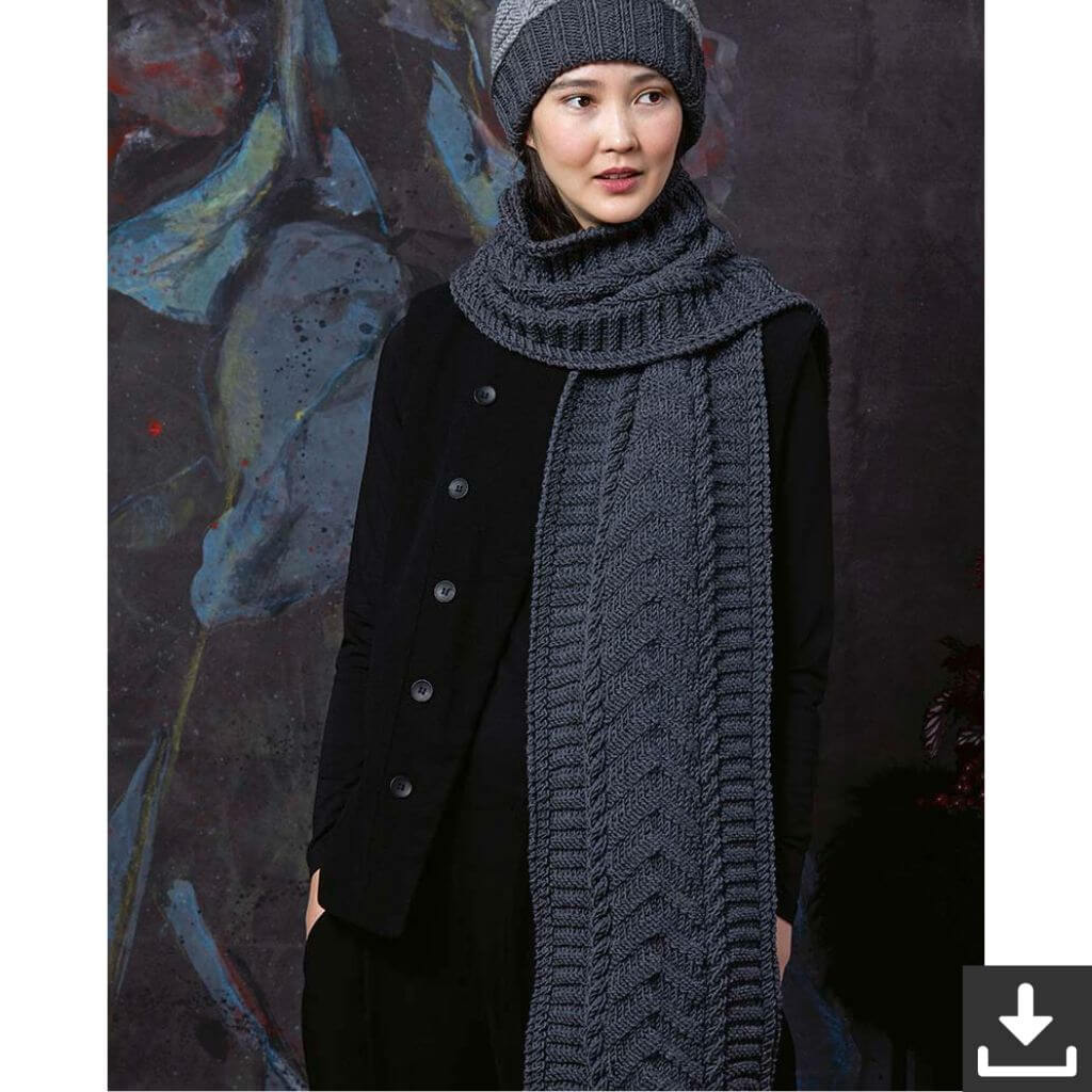 Lang Yarns Strukturmuster Schal Strickanleitung - Lang Yarns (PDF) Lieblingsgarn