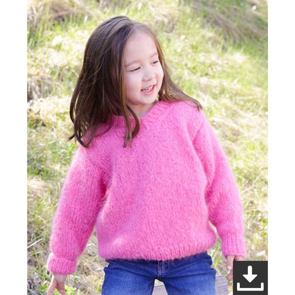 Drops Kinder Pullover Sugarplum Fairy Strickanleitung - Drops (PDF) Lieblingsgarn
