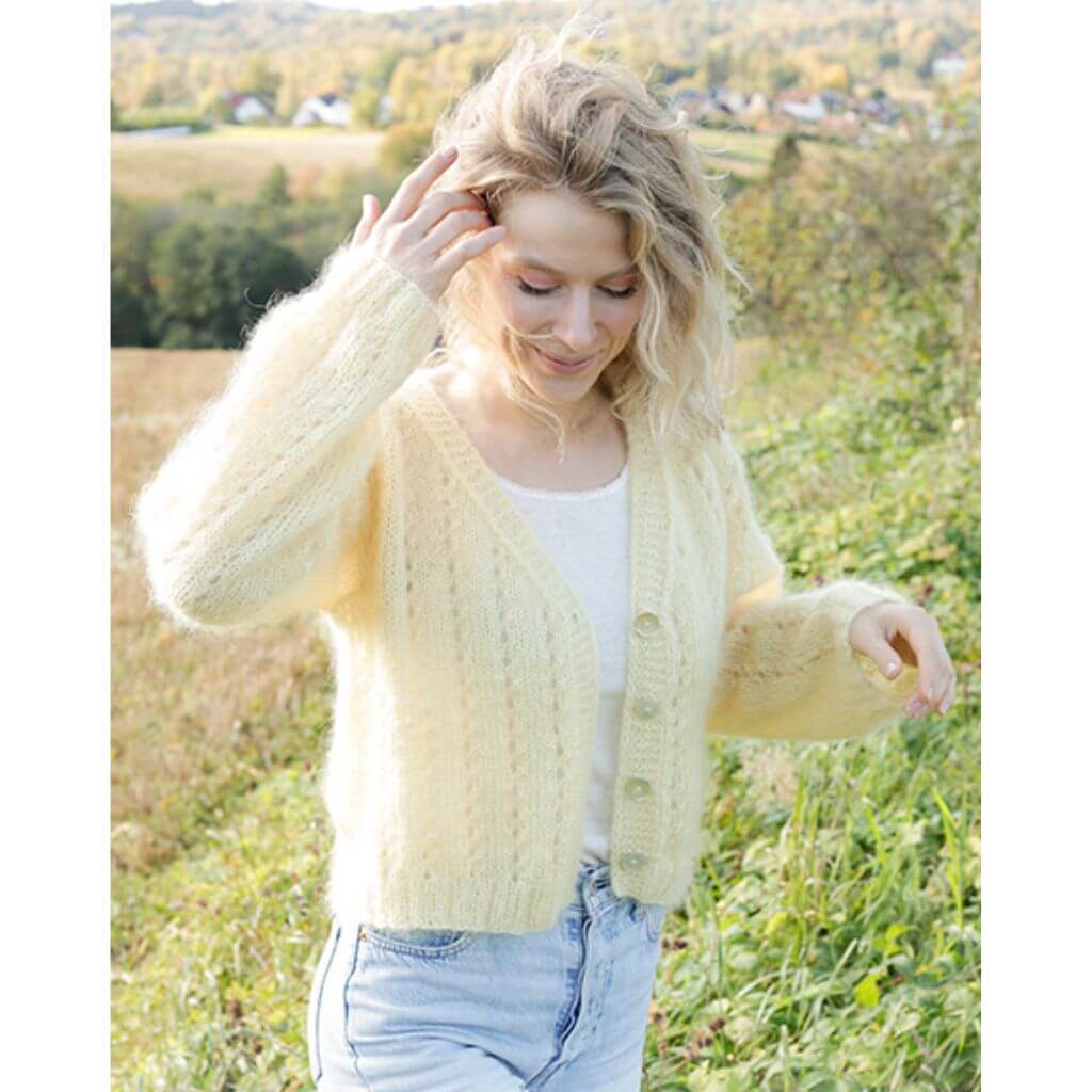 Drops Damen Jacke Sunshine Trail Cardigan Strickanleitung - Drops (PDF) Lieblingsgarn