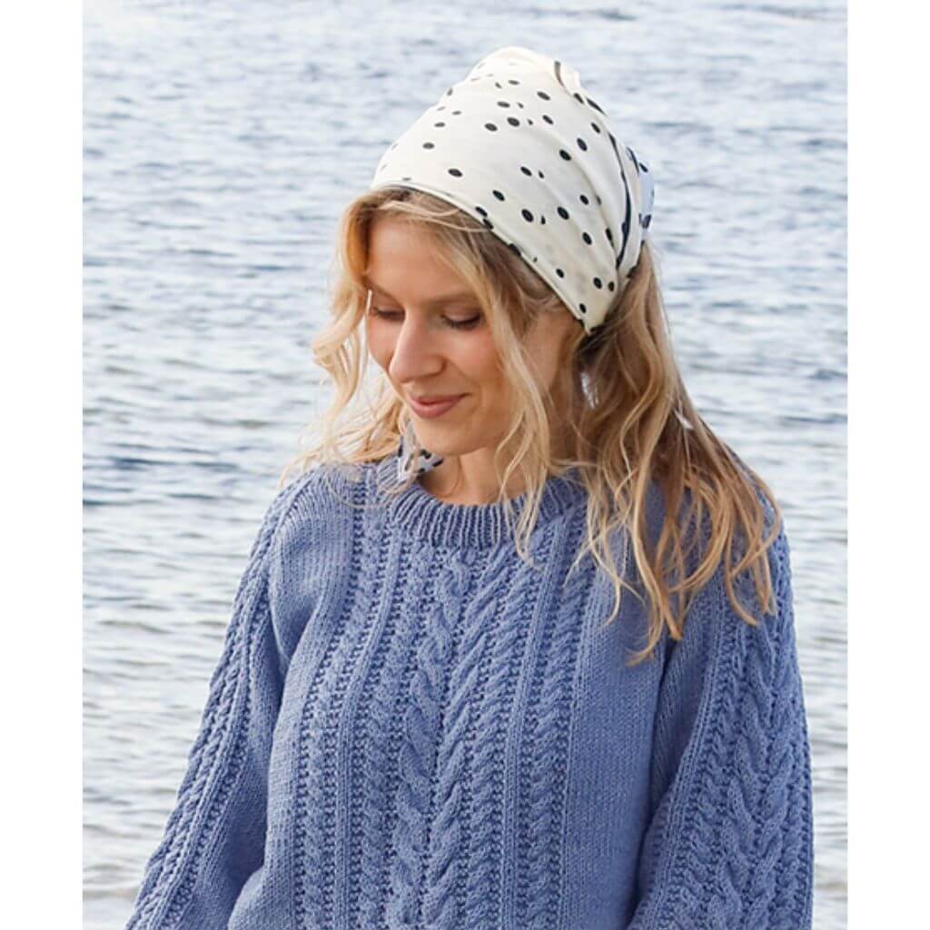 Drops Design Pattern Damen Pullover Swept Away Strickset - Drops (PDF) Lieblingsgarn