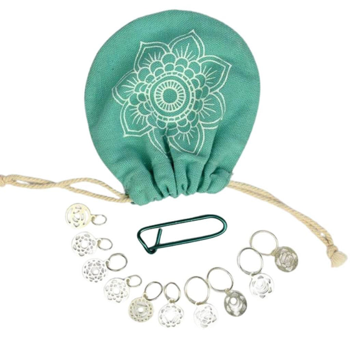KnitPro Mindful Chakra Maschenmarkierer 10 Stück Lieblingsgarn