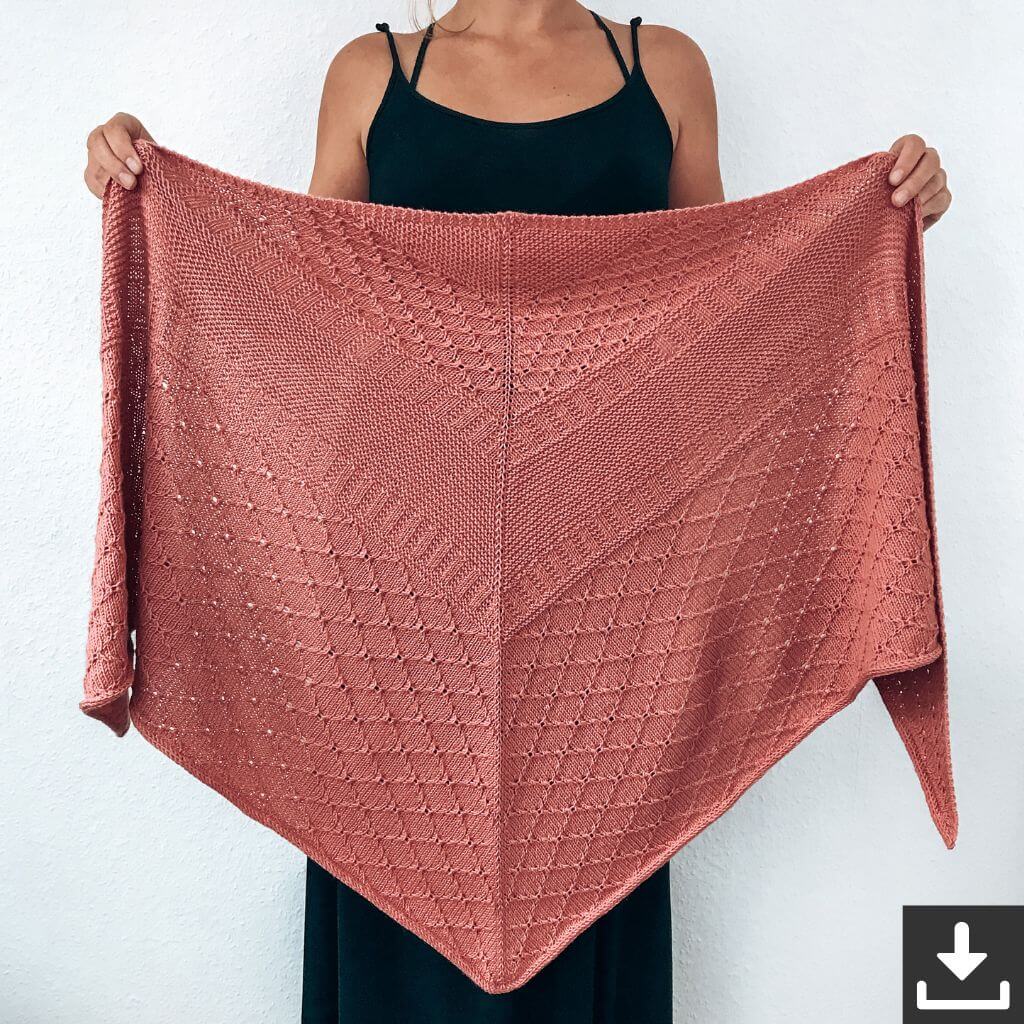 Katharina Lehmann Dreieckstuch Thilda Shawl Strickanleitung - Rina Lehmann (PDF) Lieblingsgarn