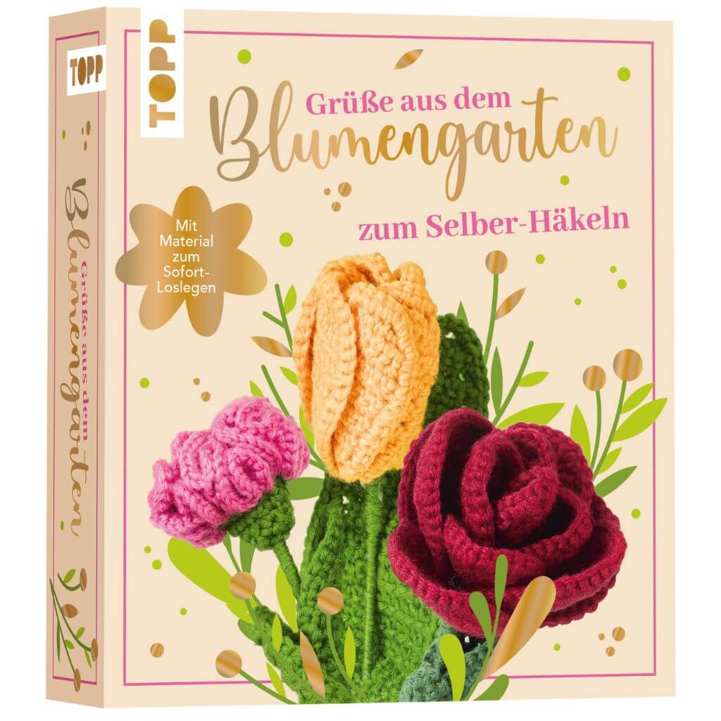 Topp Topp Grüße aus dem Blumengarten Häkelset Lieblingsgarn