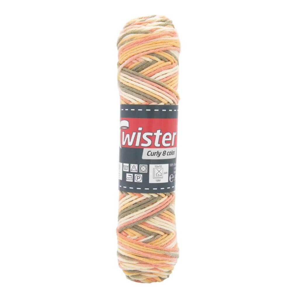 Twister 105 - Sand/Rost/Braun Twister Curly 8F Color 50g Lieblingsgarn