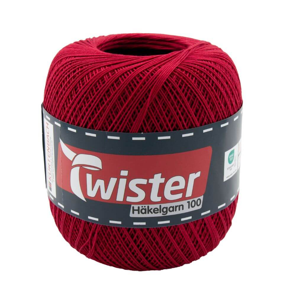 Twister 38 - Weinrot Twister Häkelgarn 100 g - Häkel Wolle Lieblingsgarn