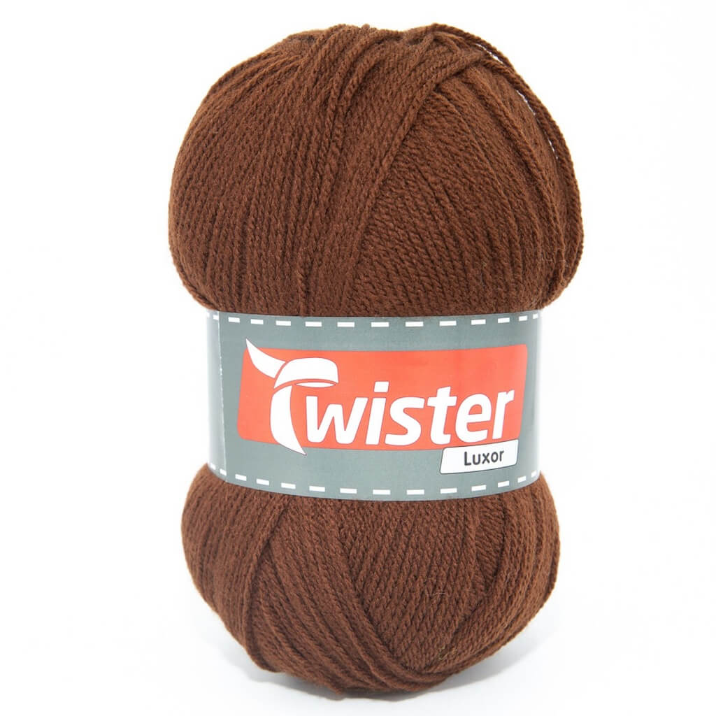 Twister 88 - Braun Twister Luxor Uni 150g Lieblingsgarn