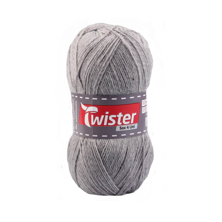 Twister 13 - Hellgrau Twister Sox 100g Uni - Sockenwolle Lieblingsgarn