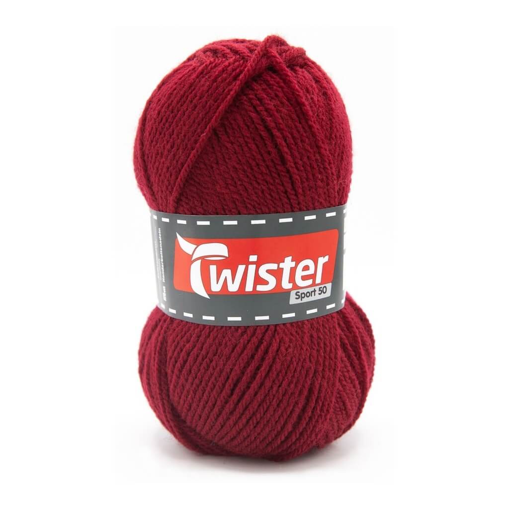 Twister 36 - Weinrot Twister Sport 50 Lieblingsgarn
