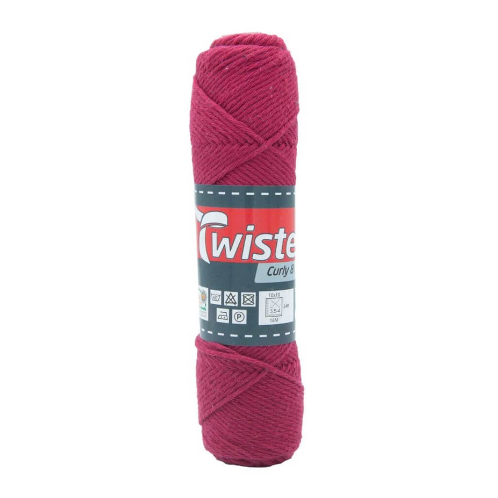 Twister 37 - Bordeaux Twister Curly 8 50g - Topflappengarn Lieblingsgarn
