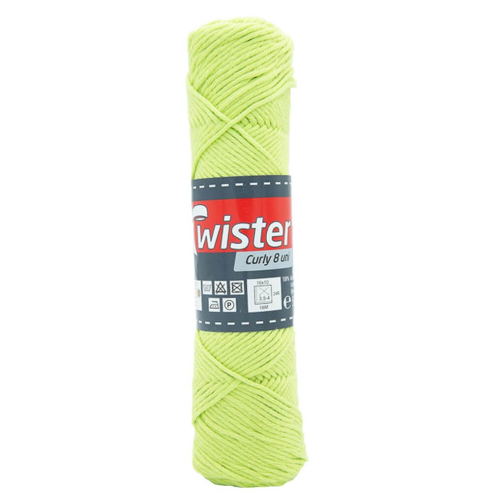 Twister 71 - Pistazie Twister Curly 8 50g - Topflappengarn Lieblingsgarn