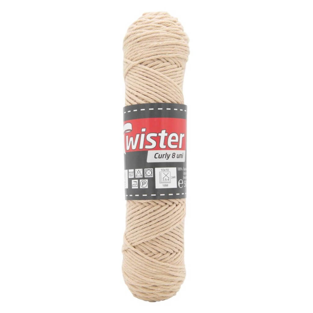 Twister 82 - Kamel Twister Curly 8 50g - Topflappengarn Lieblingsgarn