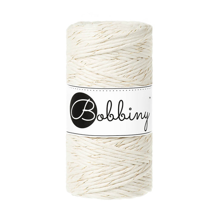 Bobbiny Makramee Golden Natural Bobbiny Makramee Garn 3mm Lieblingsgarn