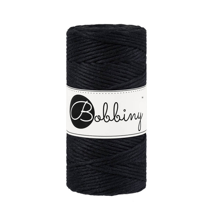 Bobbiny Makramee Black Bobbiny Makramee Garn 3mm Lieblingsgarn