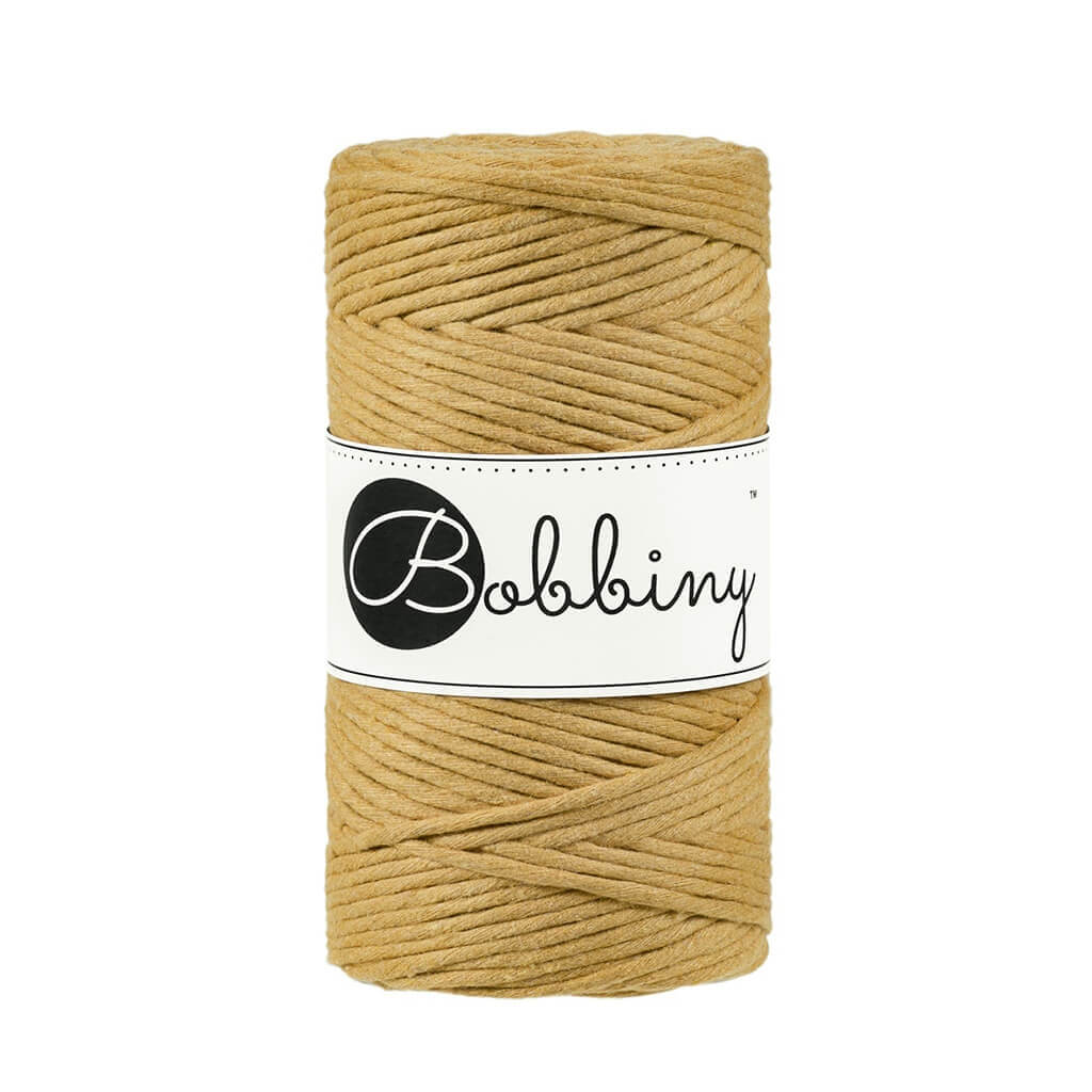 Bobbiny Makramee Mustard Bobbiny Makramee Garn 3mm Lieblingsgarn