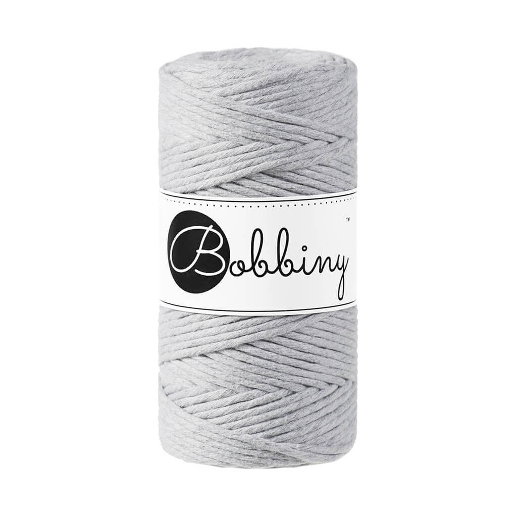 Bobbiny Makramee Light Grey Bobbiny Makramee Garn 3mm Lieblingsgarn