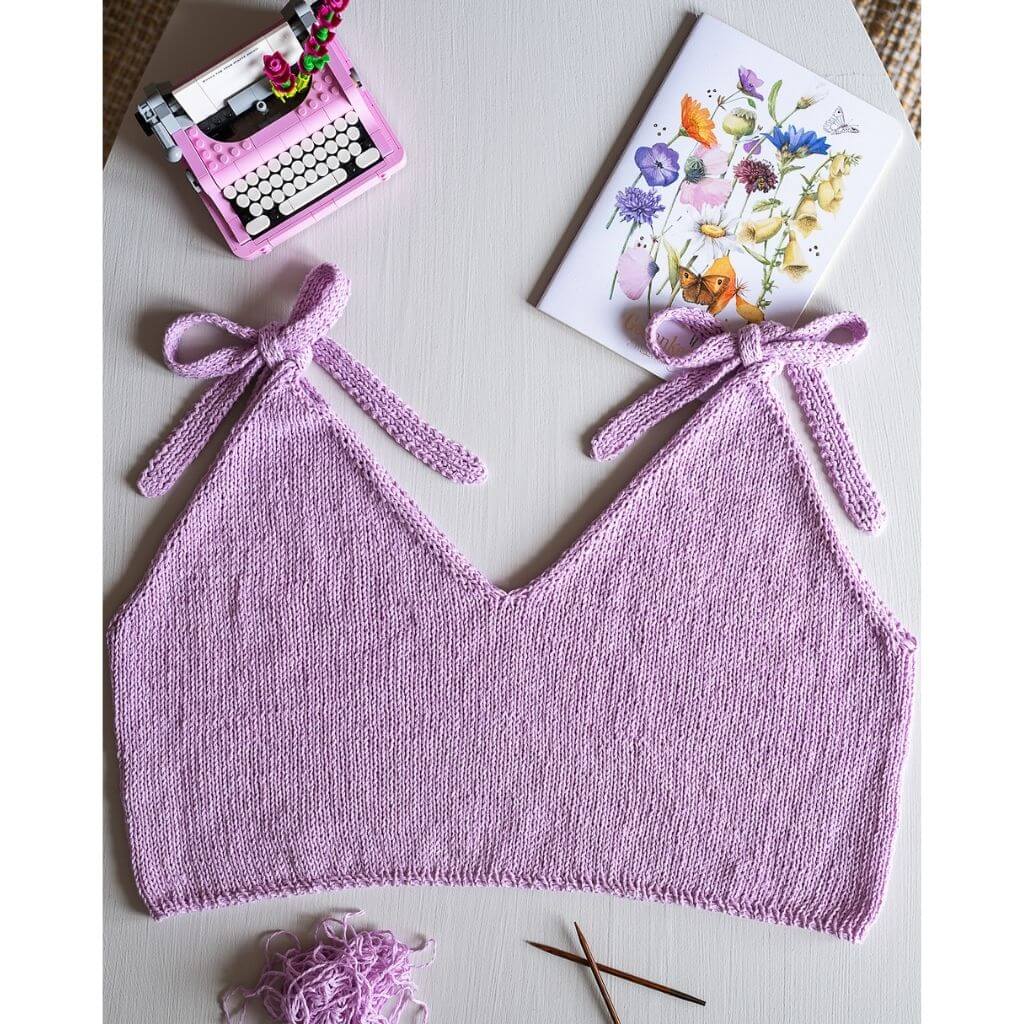 Wisteria Knitting Pattern Bowline Top Strickanleitung - Wisteria Knitting (PDF) Lieblingsgarn