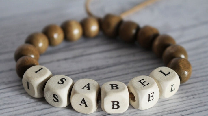 Stoklasa Holzperlen - Buchstaben zum Auffädeln