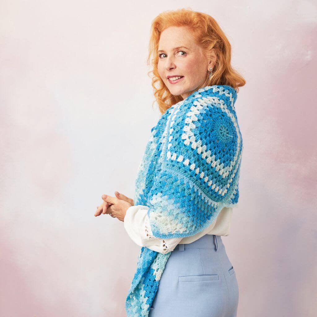 Woolly Hugs Pattern Damen Stola Geolina Häkelanleitung - Woolly Hugs (PDF) Lieblingsgarn