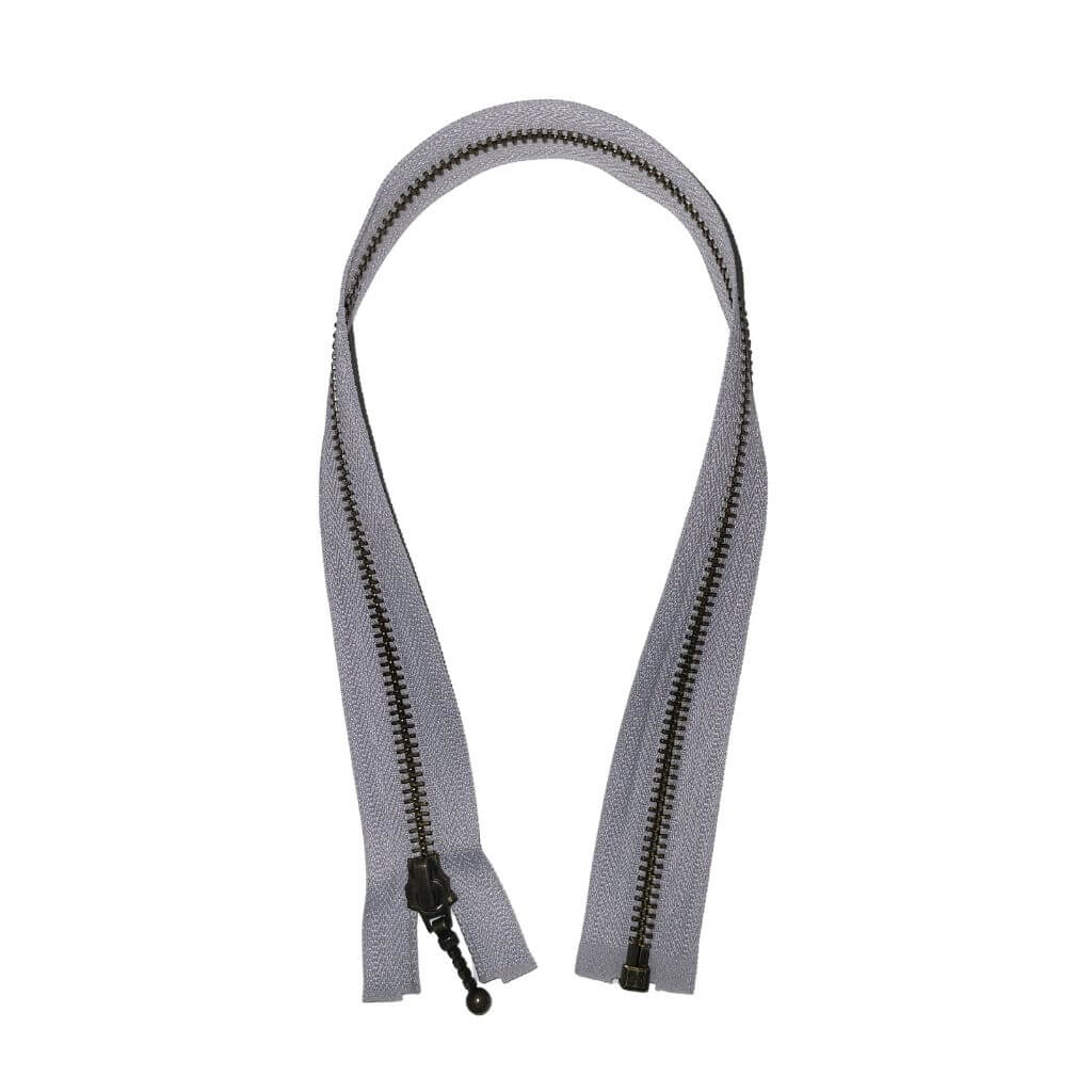 YKK Reißverschluss teilbar 46 cm 154 Silbergrau 46 cm Lieblingsgarn