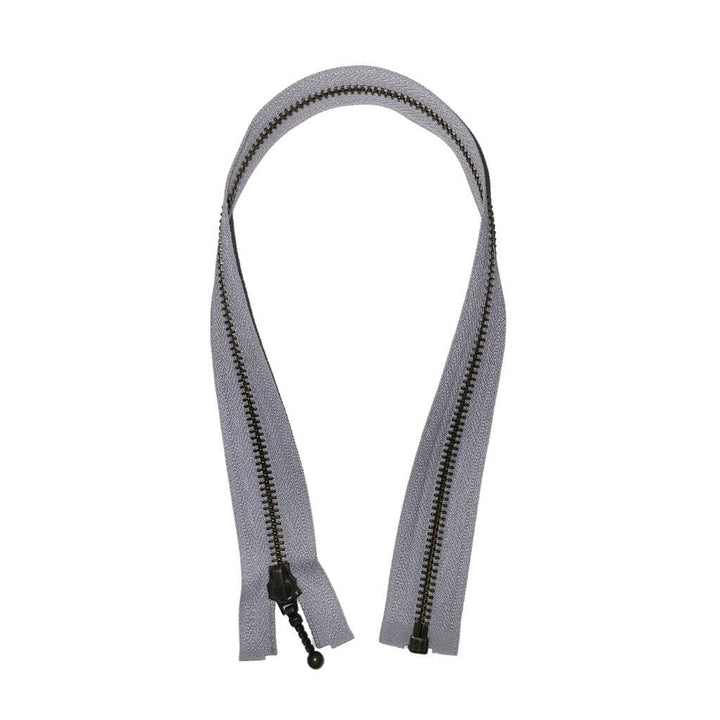 YKK Reißverschluss teilbar 46 cm 154 Silbergrau 46 cm Lieblingsgarn