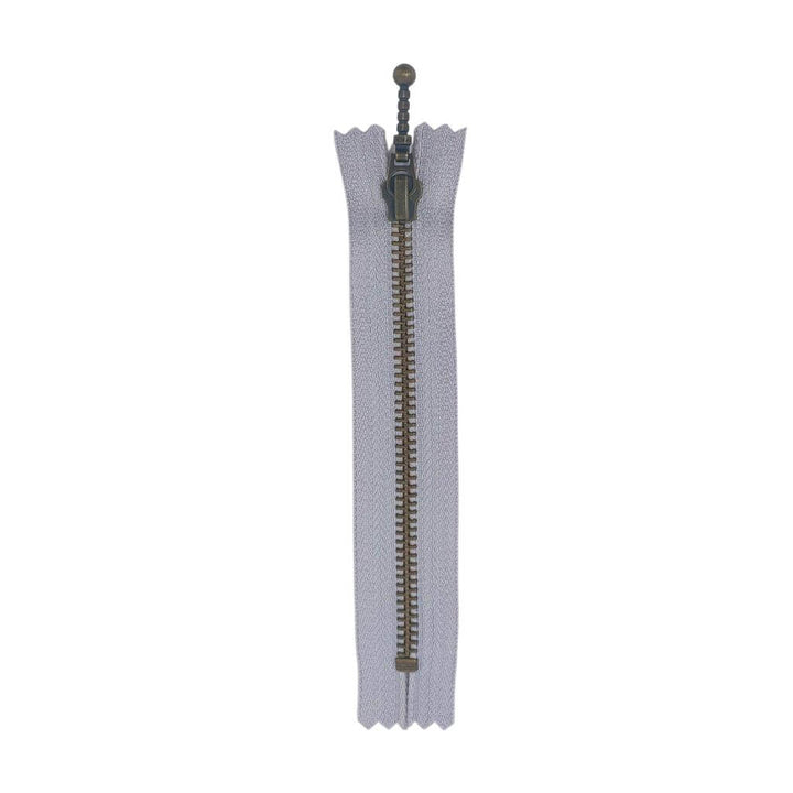 YKK Reißverschluss nicht teilbar 14 cm 154 Silbergrau 14 cm Lieblingsgarn