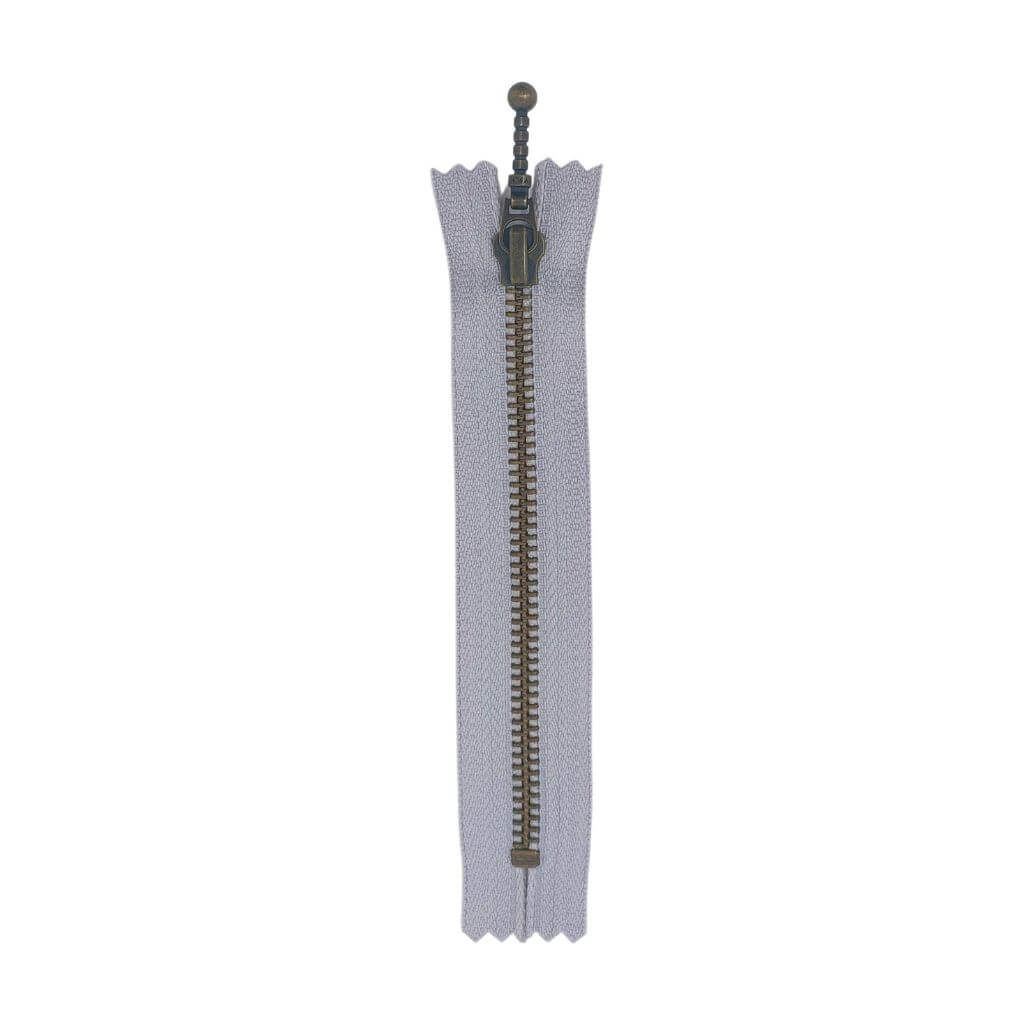 YKK Reißverschluss nicht teilbar 24 cm 154 Silbergrau 24 cm Lieblingsgarn