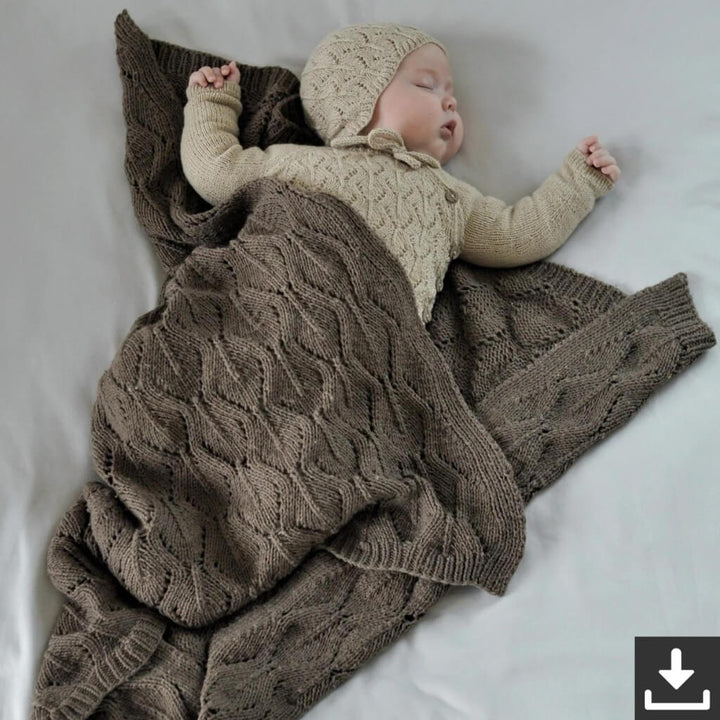 Yndestrikk Yndestrikk Lille Spire-Babydecke (PDF) Lieblingsgarn