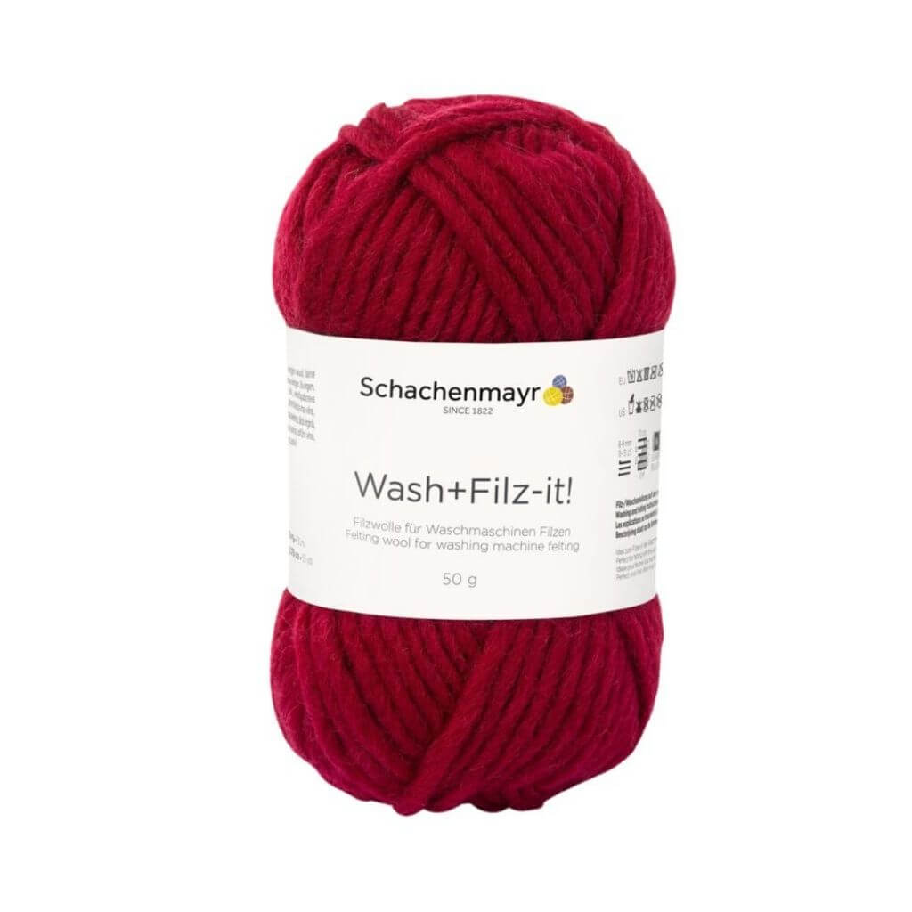 Schachenmayr Wash+Filz-it! Filzwolle 50g 6 - Ruby Lieblingsgarn