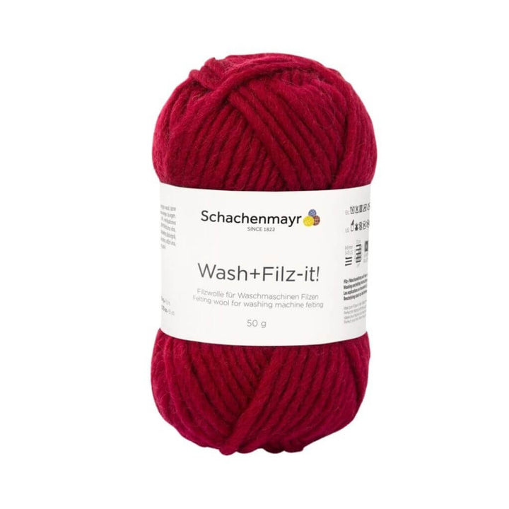 Schachenmayr Wash+Filz-it! Filzwolle 50g 6 - Ruby Lieblingsgarn