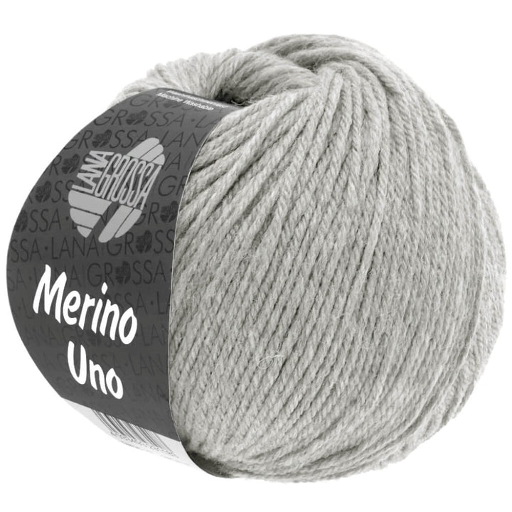 Lana Grossa Merino Uno 50 g 10 - Hellgrau Lieblingsgarn