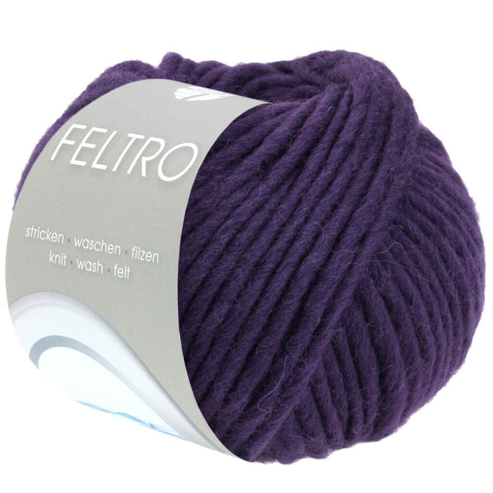 Lana Grossa Feltro 50g 100 - Aubergine Lieblingsgarn