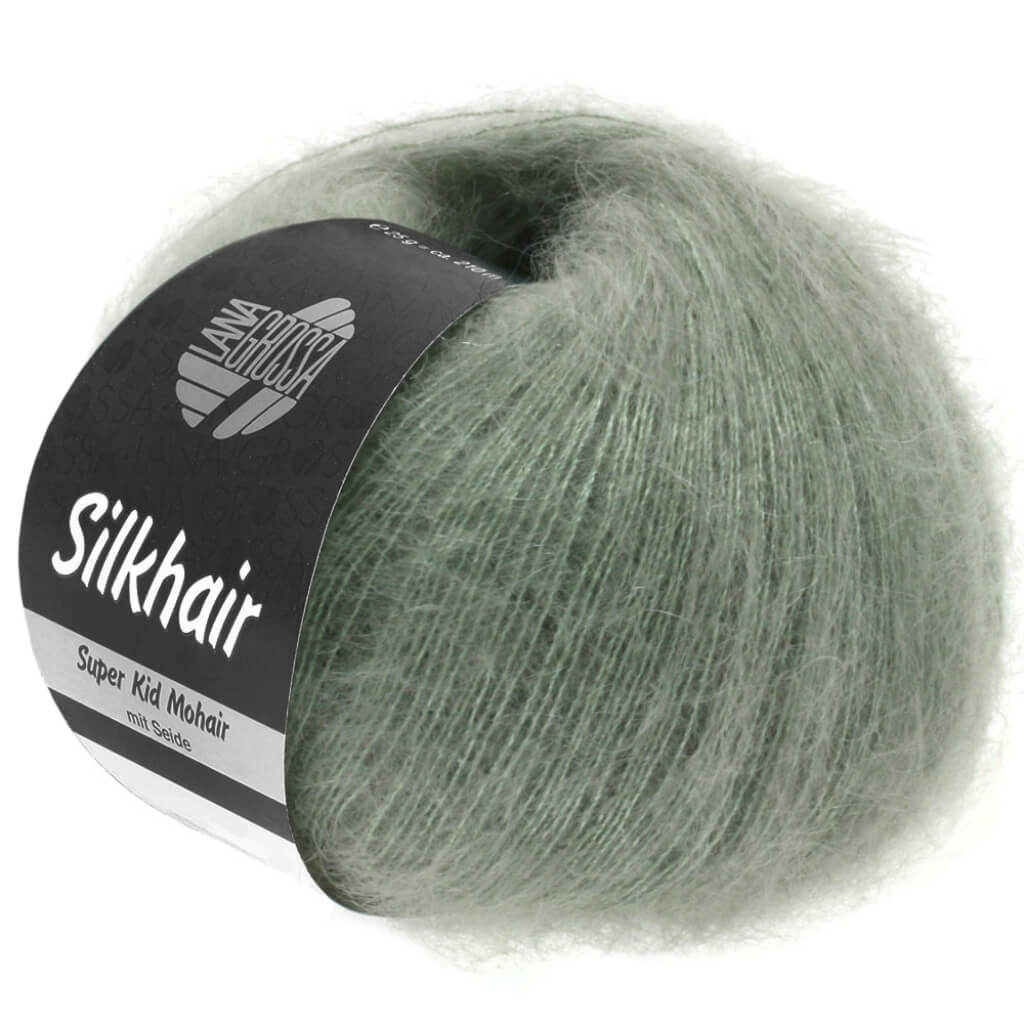 Lana Grossa Silkhair 25g 105 - Graugrün Lieblingsgarn