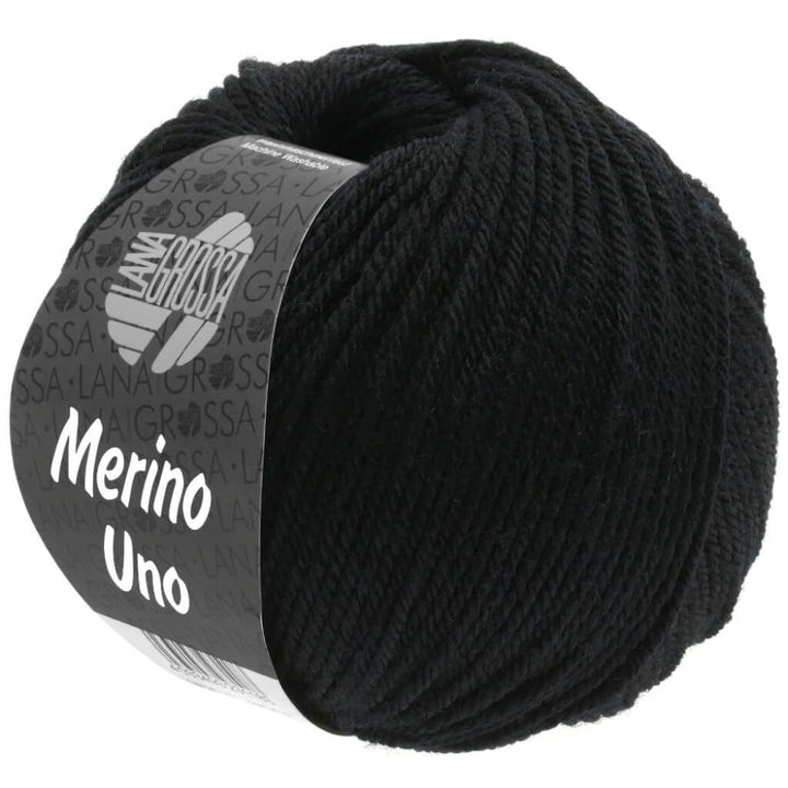 Lana Grossa Merino Uno 50 g 13 - Schwarz Lieblingsgarn