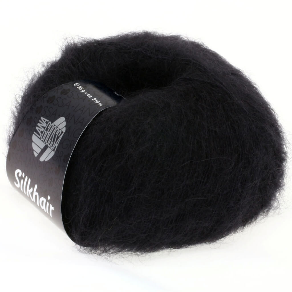 Lana Grossa Silkhair 25g 014 - Schwarz Lieblingsgarn