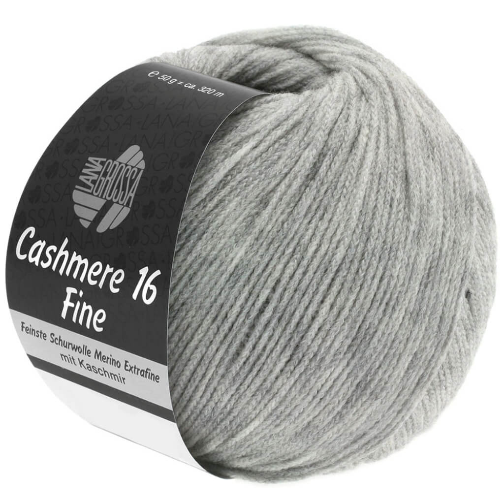 Lana Grossa Cashmere 16 Fine 50 g 15 - Hellgrau Lieblingsgarn