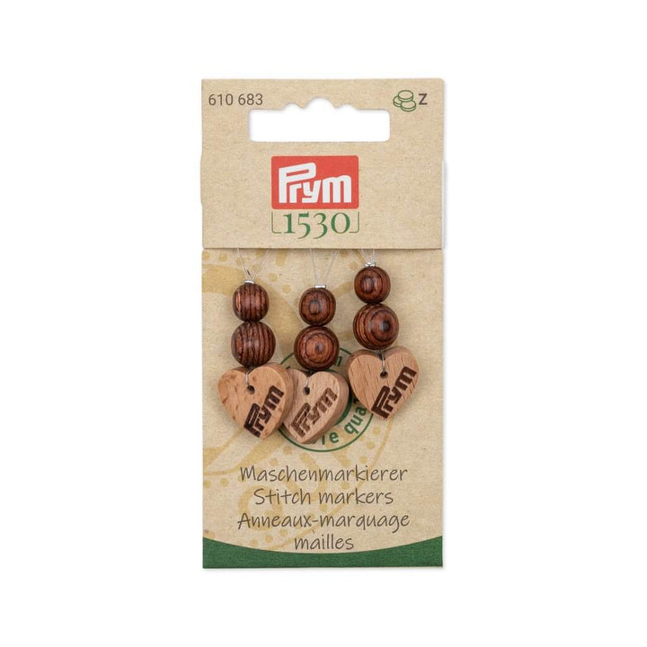 Prym 1530 Maschenmarkierer aus Holz Lieblingsgarn