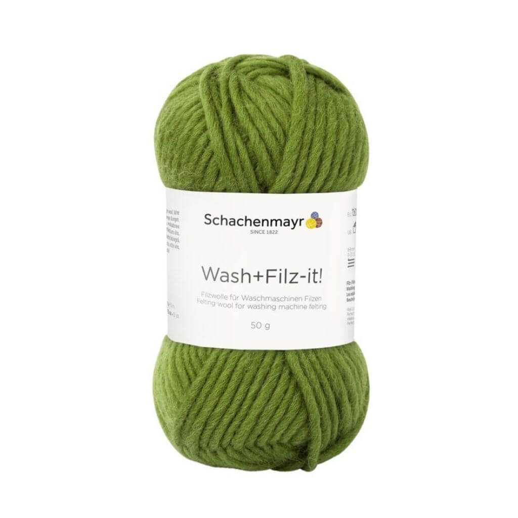 Schachenmayr Wash+Filz-it! Filzwolle 50g 17 - Olive Lieblingsgarn