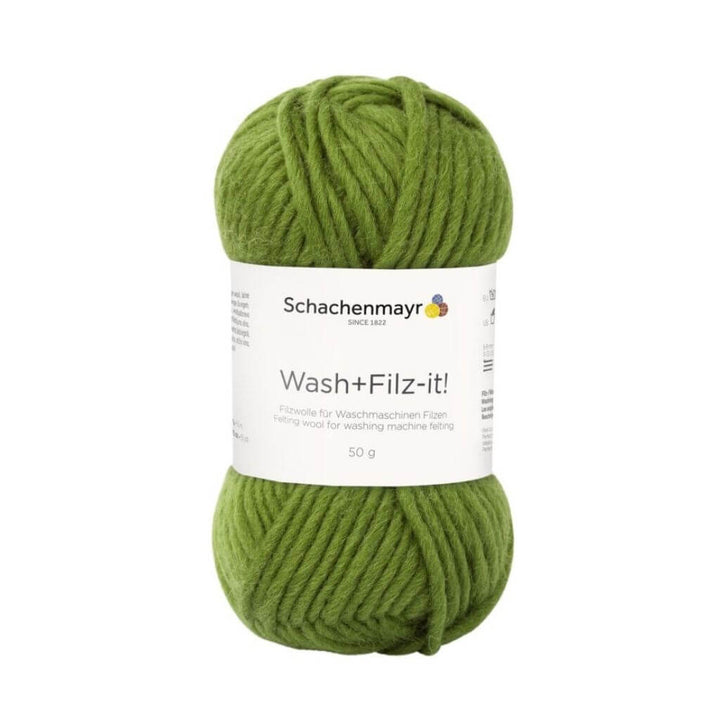 Schachenmayr Wash+Filz-it! Filzwolle 50g 17 - Olive Lieblingsgarn