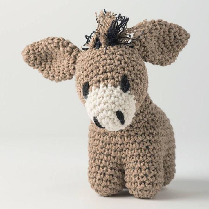 Amigurumi Häkelset Esel Joe Taupe Lieblingsgarn