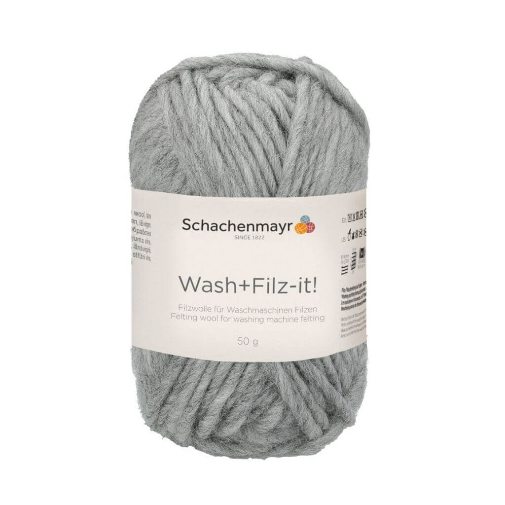 Schachenmayr Wash+Filz-it! Filzwolle 50g 21 - Steel Lieblingsgarn