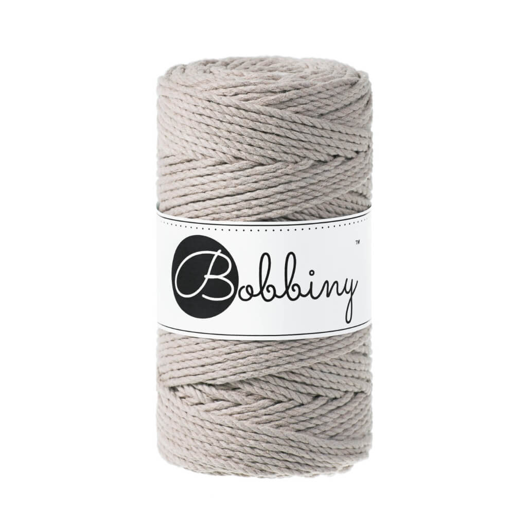 Bobbiny Makramee Garn 3mm gedreht Pearl Lieblingsgarn