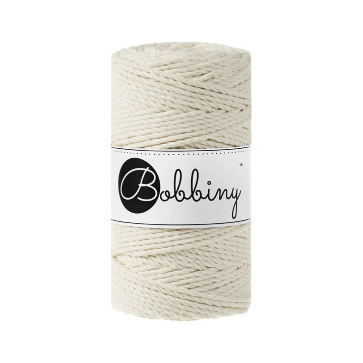 Bobbiny Makramee Garn 3mm gedreht Natural Lieblingsgarn