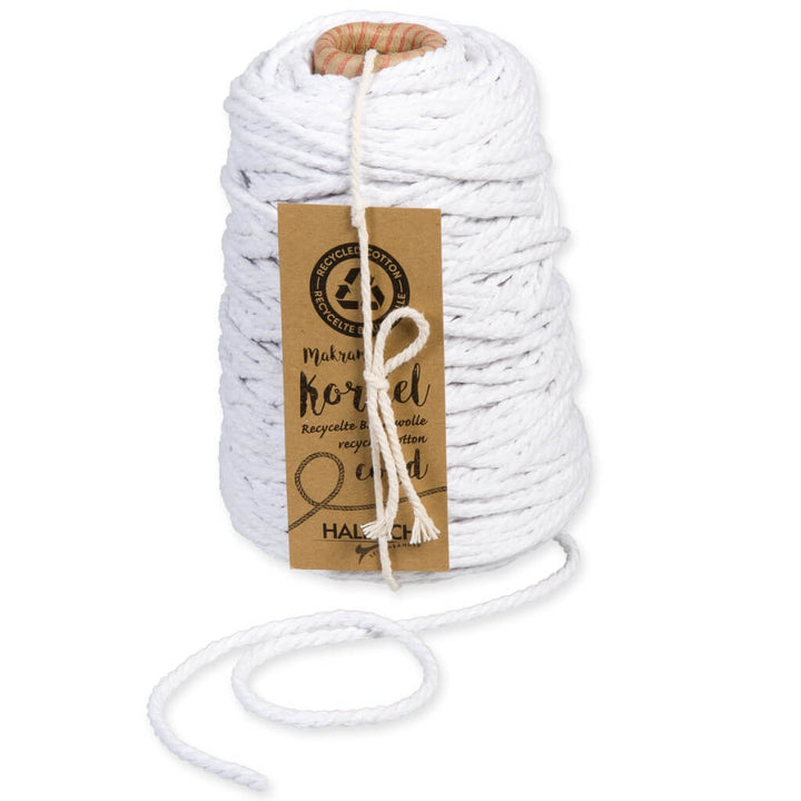 Halbach Makramee Garn 5 mm x 80 m 11 - white Lieblingsgarn