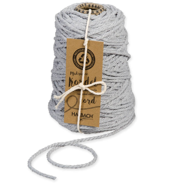 Halbach Makramee Garn 5 mm x 80 m 21 - grey Lieblingsgarn