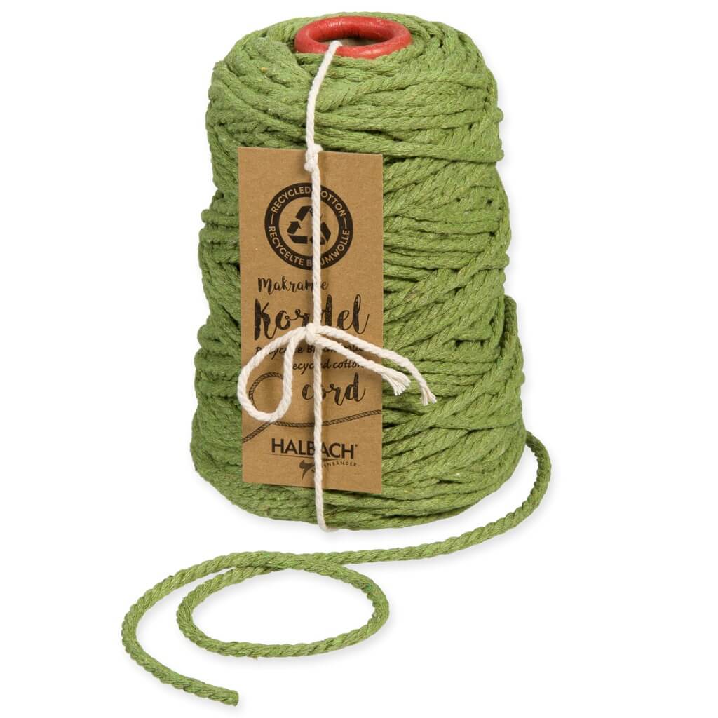Halbach Makramee Garn 5 mm x 80 m 29 - olive green Lieblingsgarn
