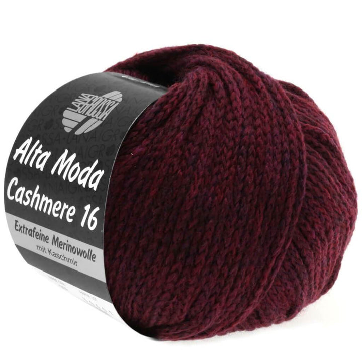 Lana Grossa Alta Moda Cashmere 16 50g 27 - Burgund Lieblingsgarn
