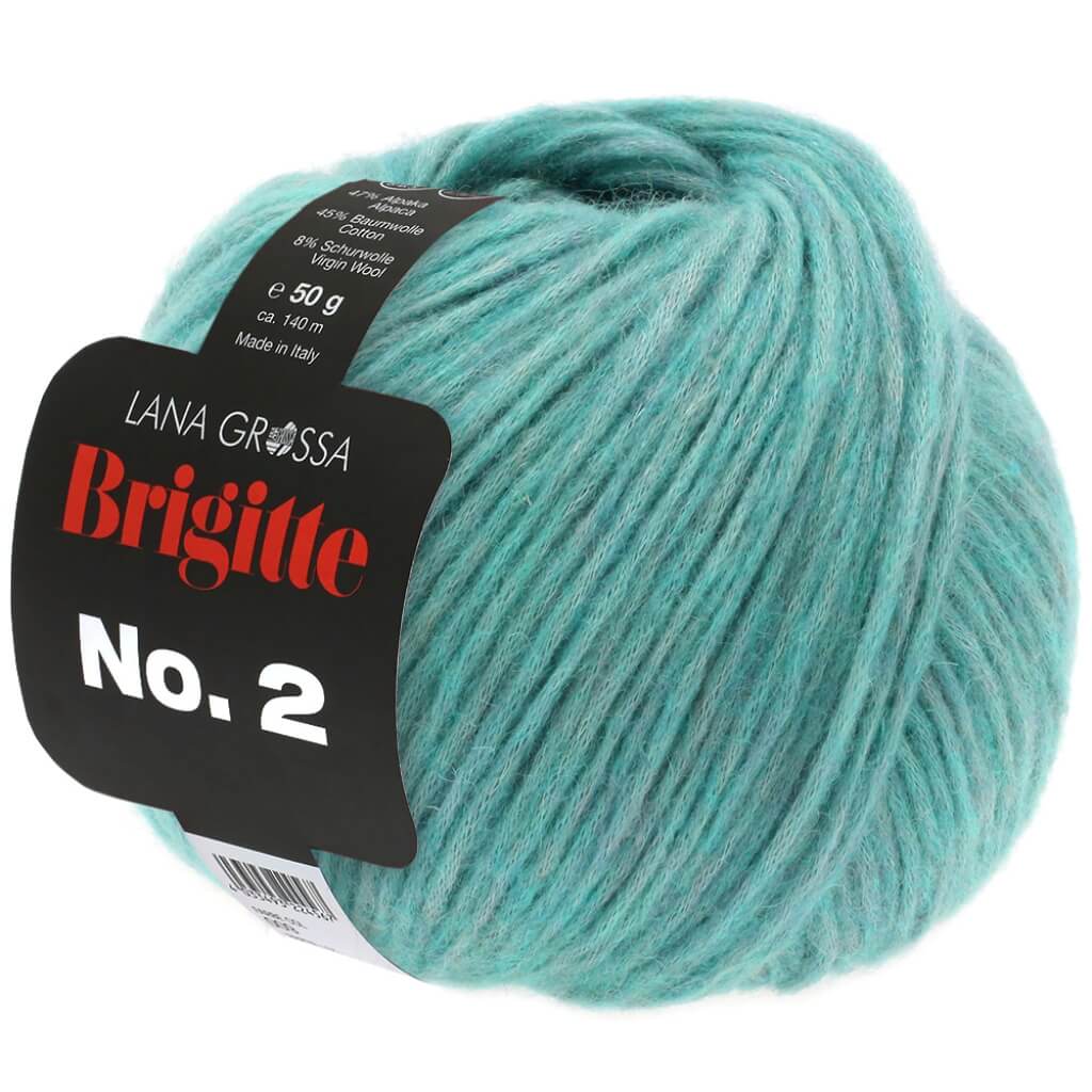 Lana Grossa Brigitte No. 2 50 g 27 - helles Seegrün Lieblingsgarn