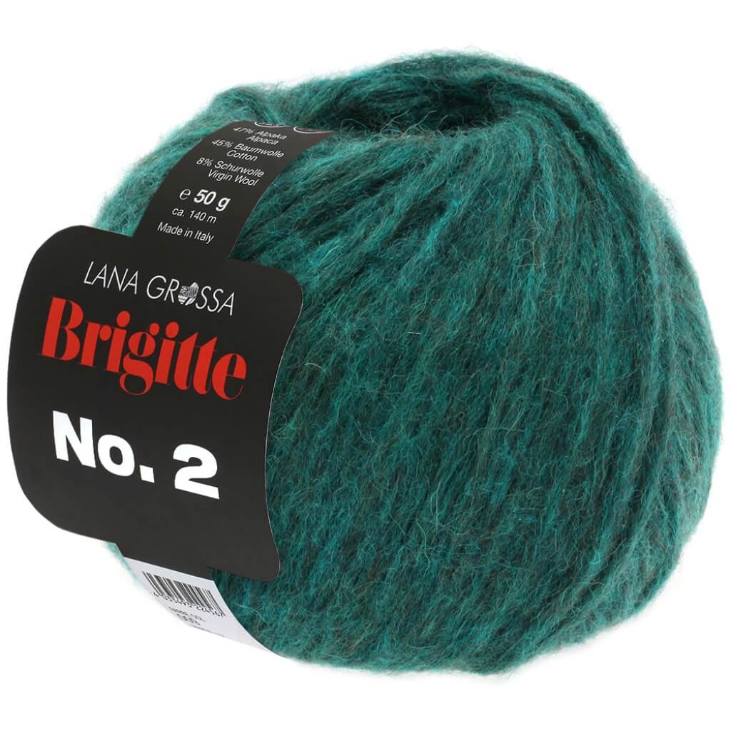 Lana Grossa Brigitte No. 2 50 g 28 - Dunkelgrün Lieblingsgarn